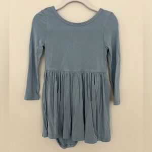 Little Sleepies Solid Blue Skater Dress 18-24mo